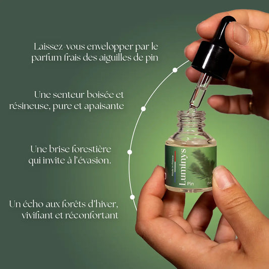 Parfum bougie - Extrait de pin
